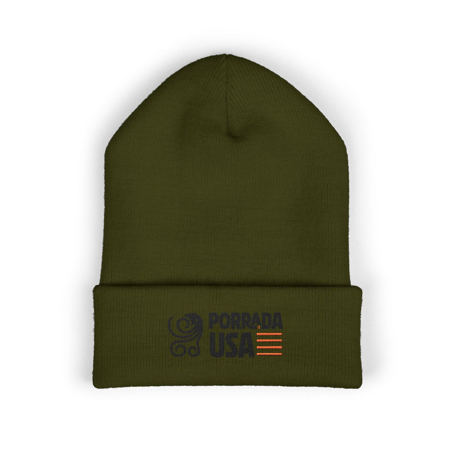 Stylish Porrada USA Embroidered Cuffed Beanie