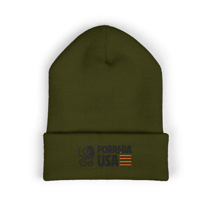 Stylish Porrada USA Embroidered Cuffed Beanie