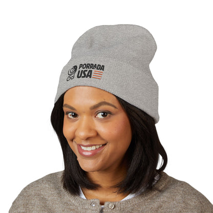 Stylish Porrada USA Embroidered Cuffed Beanie