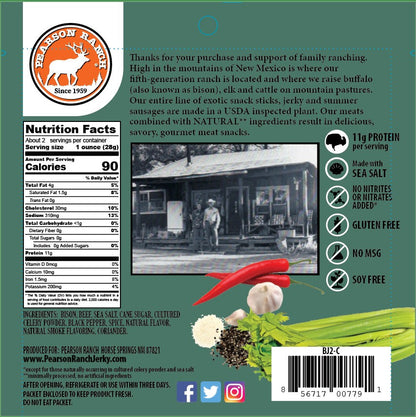 Bison Jerky - 2.1oz Resealable Bag